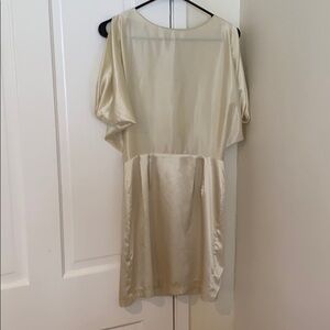 Satin Knee‎ Length Dress